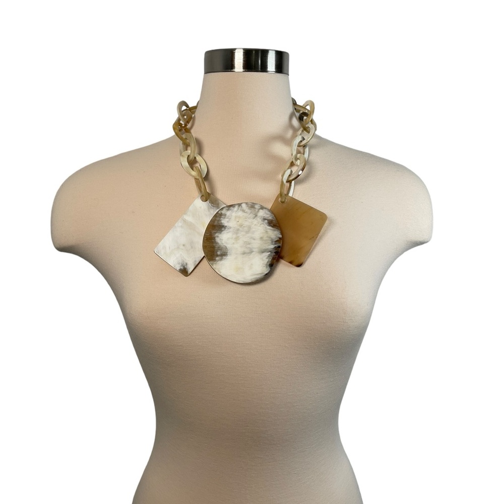 Unique Resin Chunky Statement Necklace